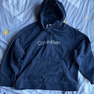 Calvin Klein Men's Dark Blue Hoodie